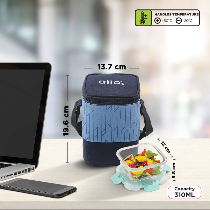 Averll Safe Glass Lunch box  | Set Of 3 | Multiple Colors