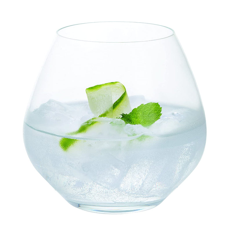 Amoroso Crystal Stemless Wine Glass | Set of 2 | Multiple Sizes