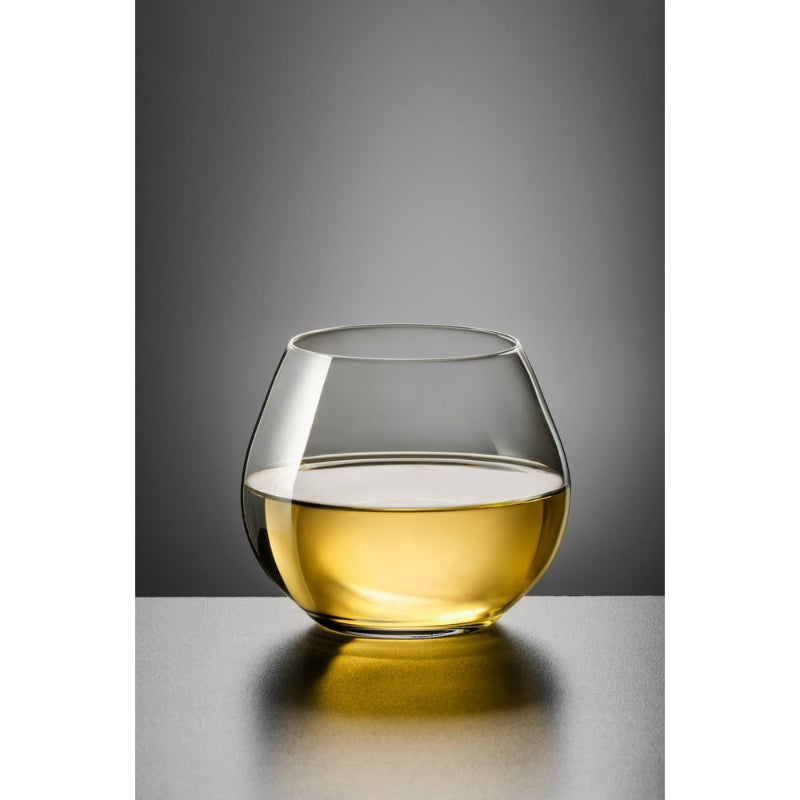 Amoroso Crystal Stemless Wine Glass | Set of 2 | Multiple Sizes