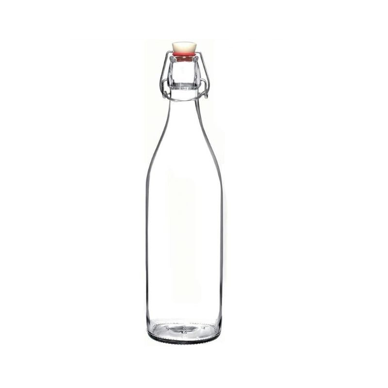 Flip Top Bottle Glass Bottle | Set of 3