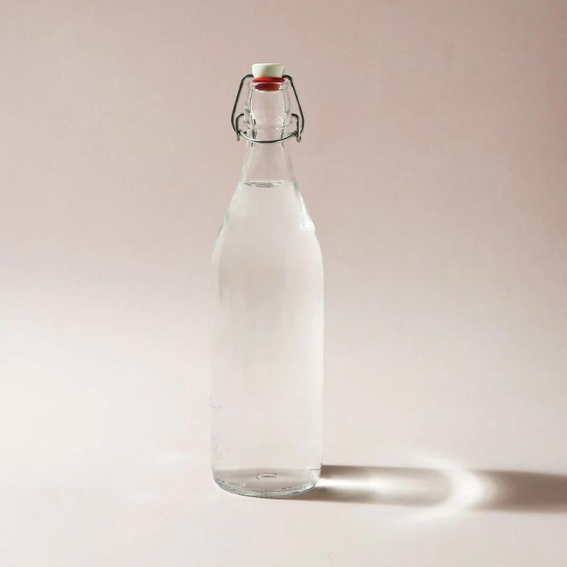 Flip Top Bottle Glass Bottle | Set of 3