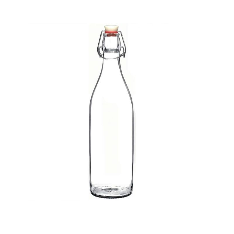 Flip Top Bottle Glass Bottle | Set of 3
