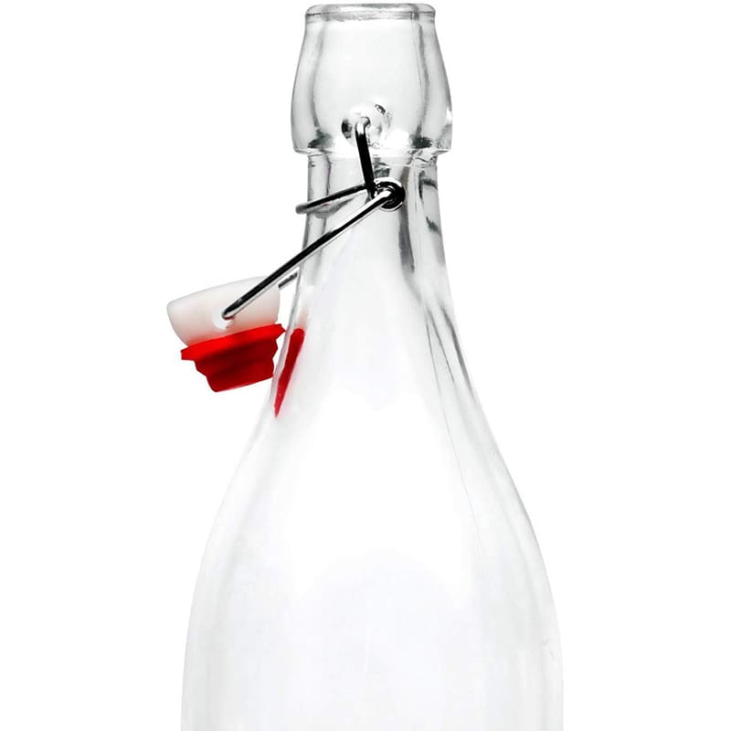 Flip Top Bottle Glass Bottle | Set of 3