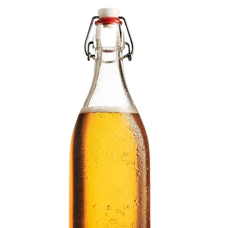 Flip Top Bottle Glass Bottle | Set of 3