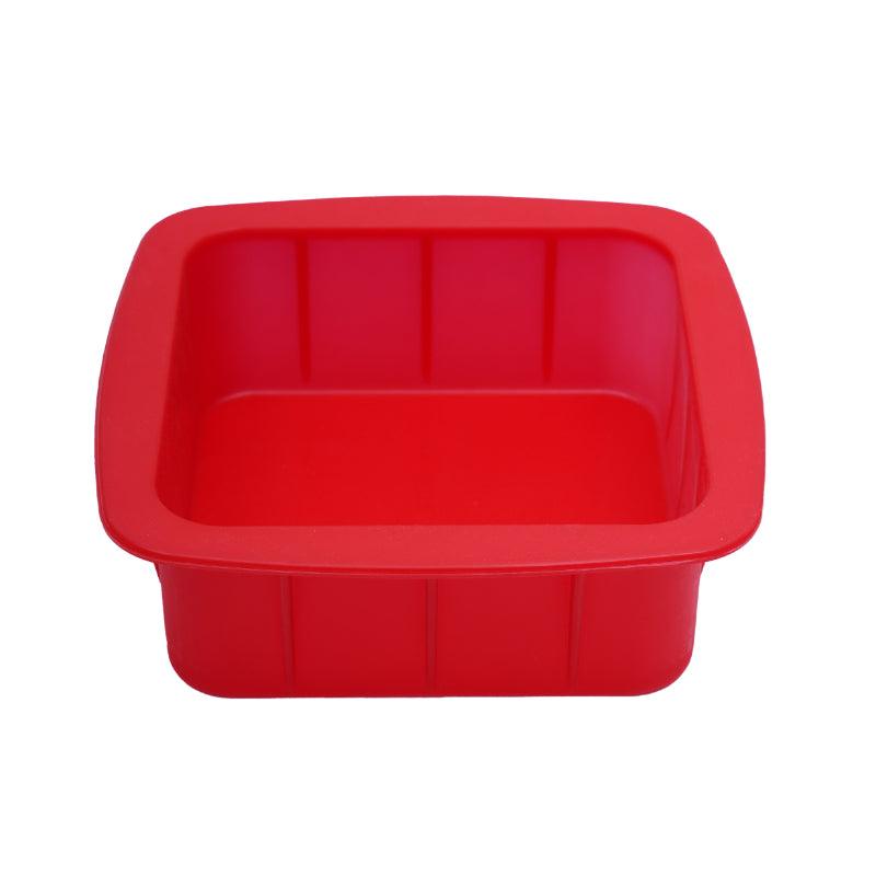 Square Shaped Silicone Cake Mould | 6 Inches & 8 Inches