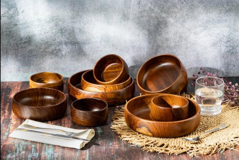 Baro Medium Wooden Bowls | Multiple Sets