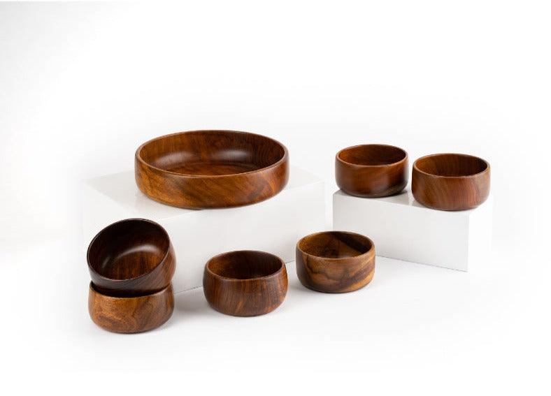 Baro Large & Small Wooden Bowls Combo | Multiple Sets