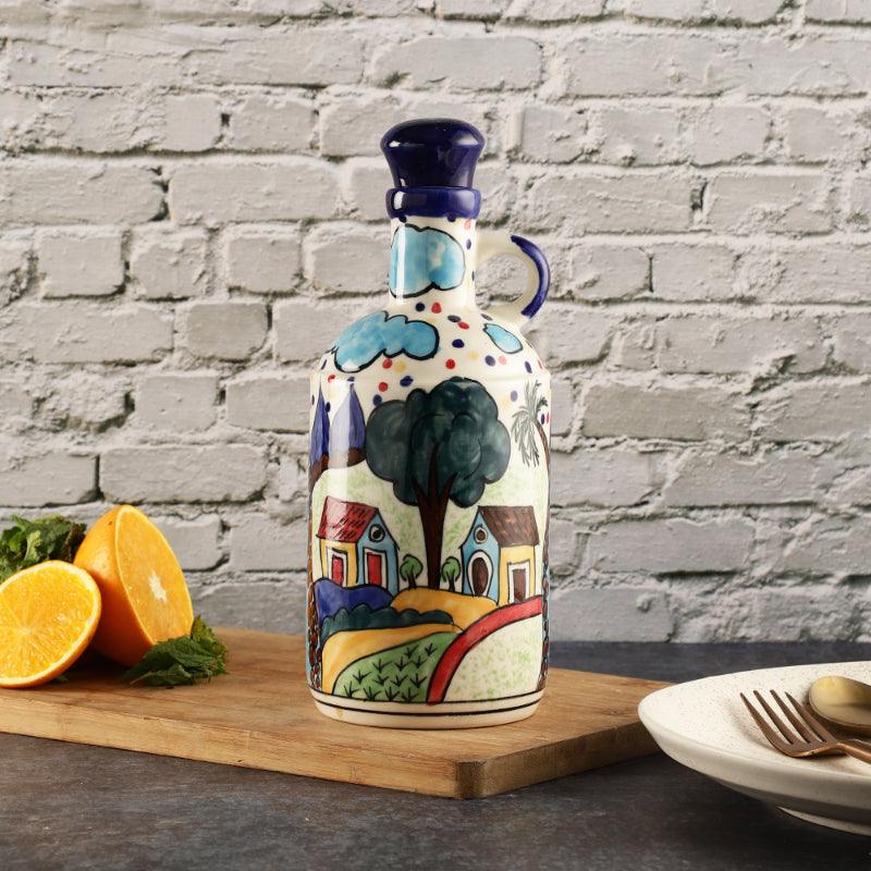 Ceramic Blue Floral Oil Dispenser | Multiple designs