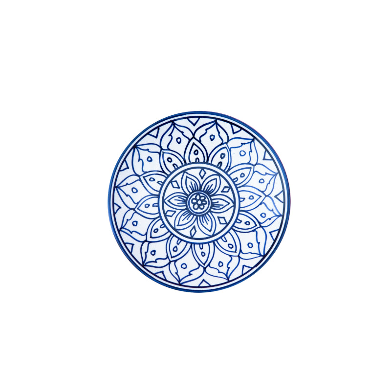 Bernise Ceramic Glossy Handcrafted Quarter Plates |Set Of 4