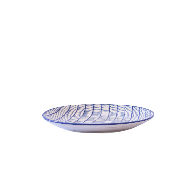 Athena Ceramic Glossy Handcrafted Dinner Plates | Set Of 2