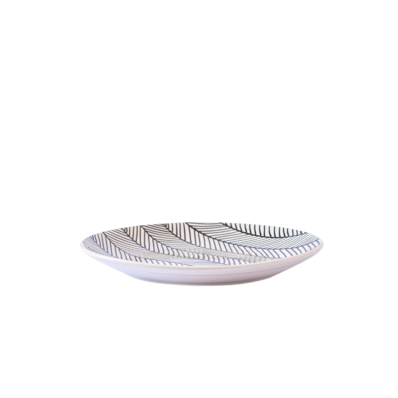 Astraea Ceramic Glossy Handcrafted Quarter Plates | Set Of 4