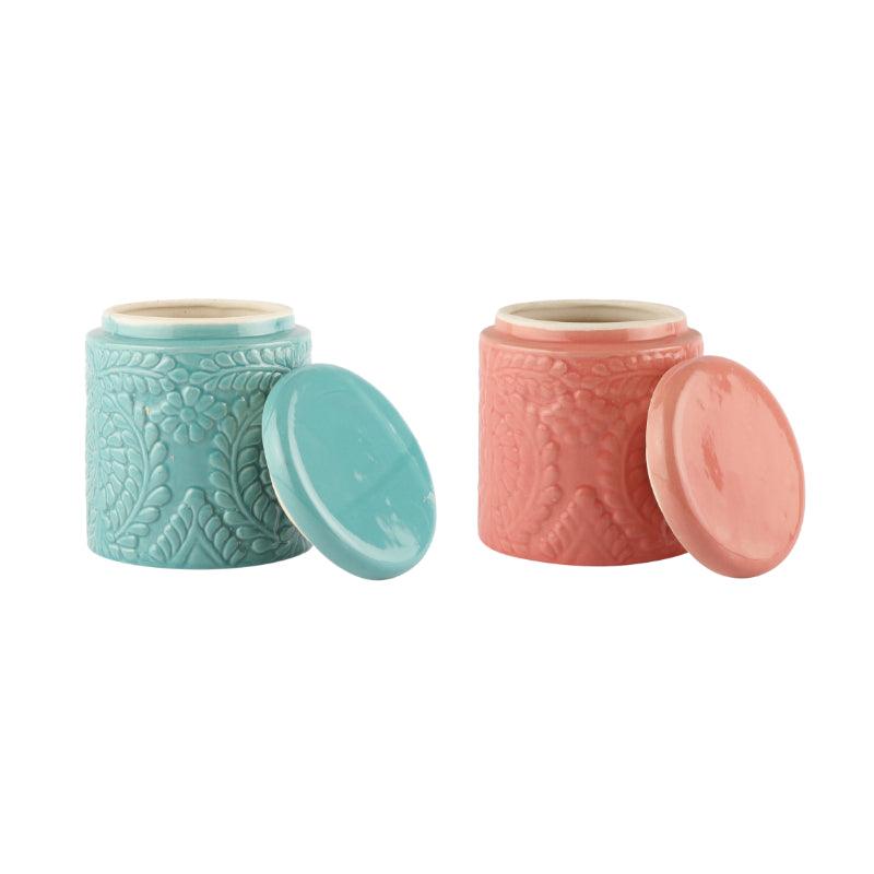 Multi Storage Jar | Set of 2 | Multiple Colors