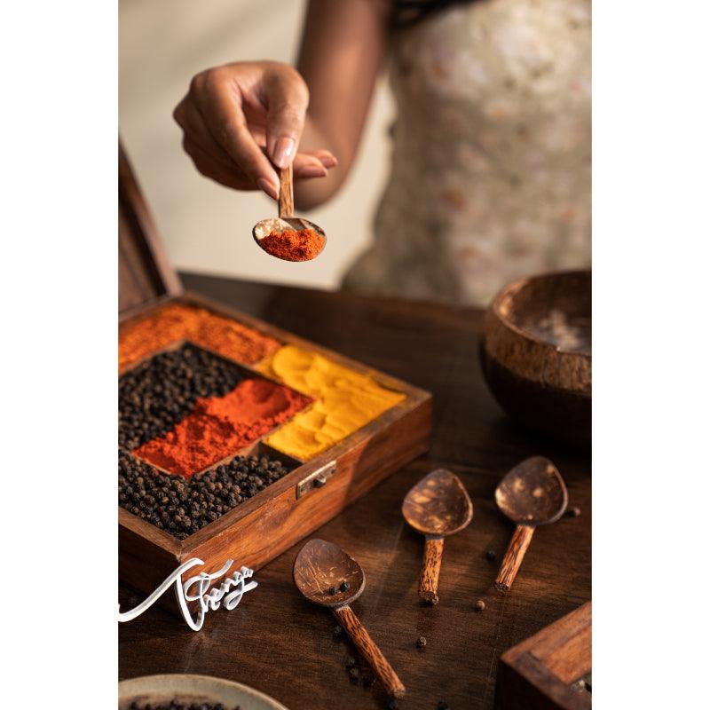 Coconut Shell Masala Spoon | Set Of 6