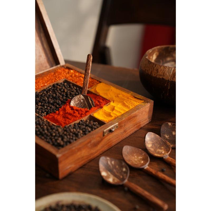 Coconut Shell Masala Spoon | Set Of 6