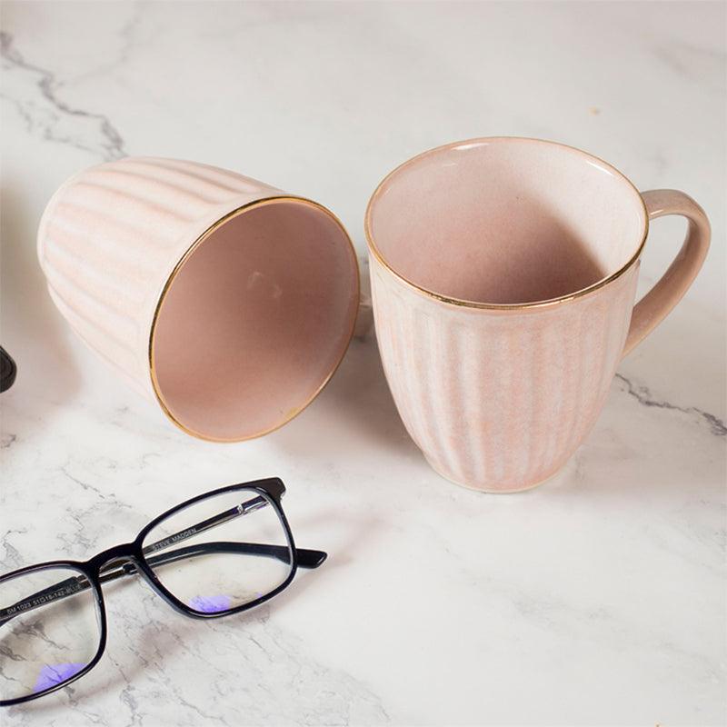 Blush Stoneware Cups  | Set of 2