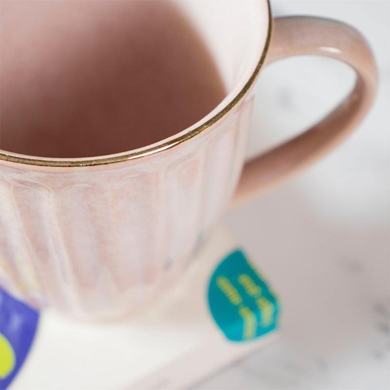 Blush Stoneware Cups  | Set of 2