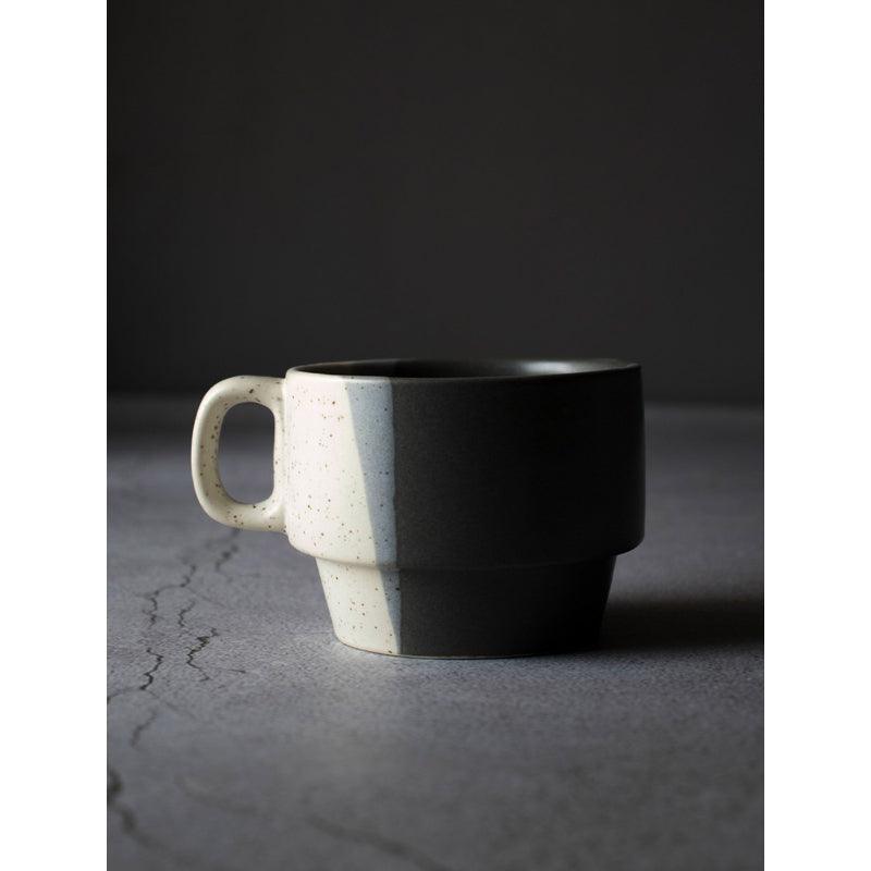Black & White Stackable Mugs | Set of 2