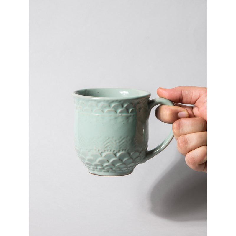 Aqua Green Mugs | Set of 2
