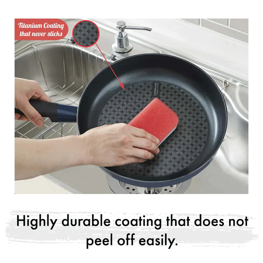LocknLock Decore Ivory Fry Pan | Safe for all cooktops |  9 Inches
