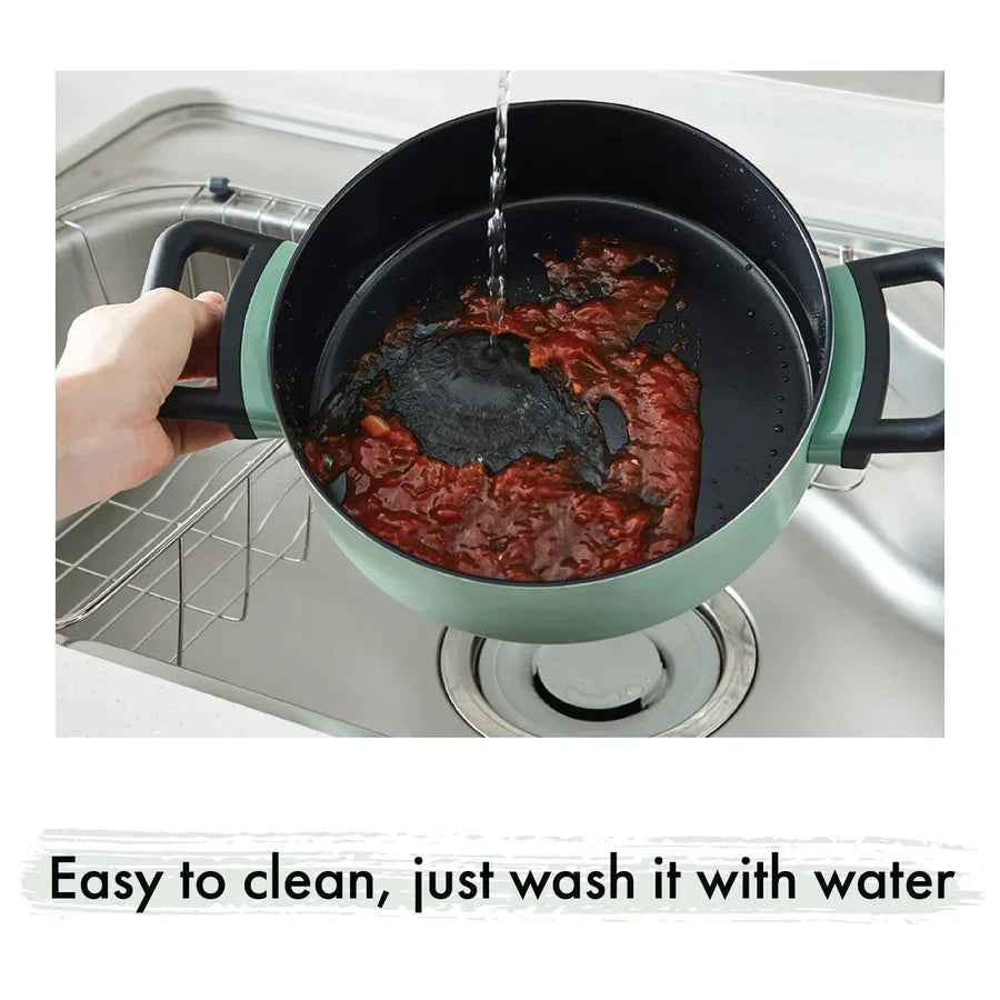LocknLock Decore Green Casserole | Safe for all cooktops  | 3 Litres