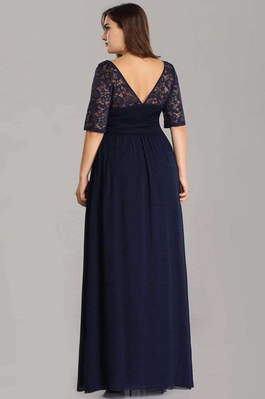 Blue Net Crepe Long Beautiful Party Wear Gown Dress For Women's