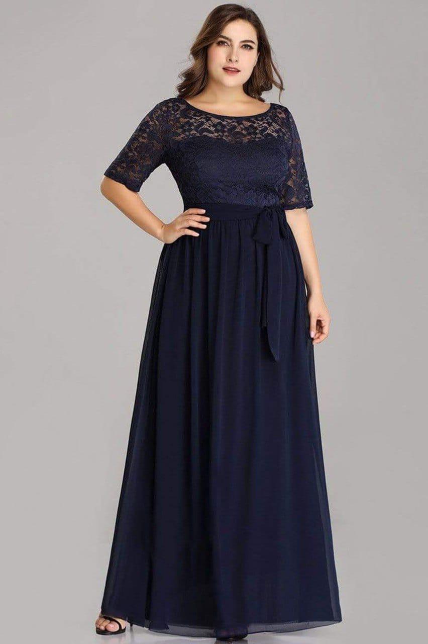 Blue Net Crepe Long Beautiful Party Wear Gown Dress For Women's