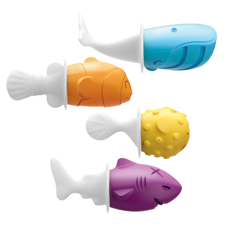 Fish Blue Ice Pop Maker with 6 Popsicle Molds