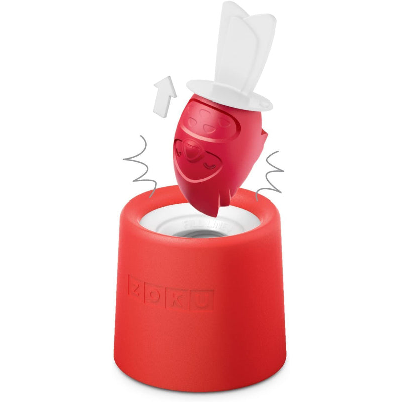 Songbird Red Ice Pop Maker with Single Mold