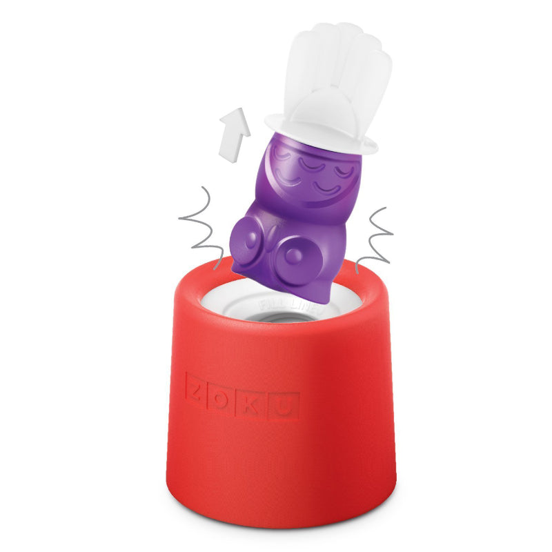 Owl Red Mold Base Purple Ice Pop Maker