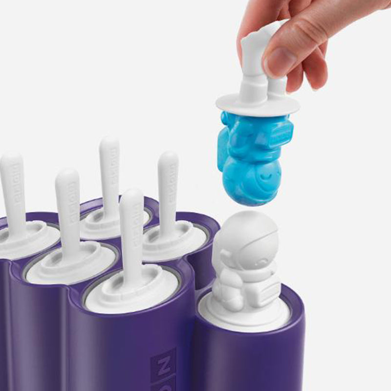 Space Blue Ice Pop Maker with 6 Popsicle Molds