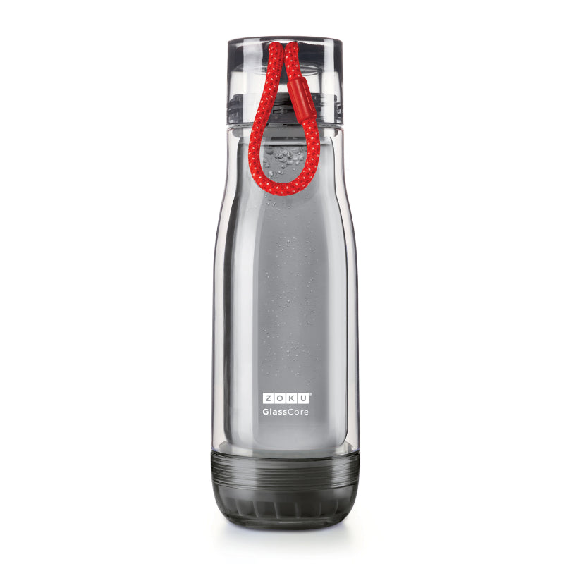Double Wall Suspended Glass Core Water Bottle | Multiple Colors