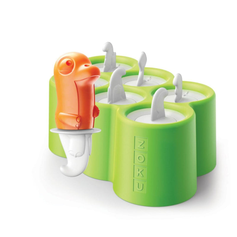 Dinosaur Green Ice Pop Maker with 6 Popsicle Mold