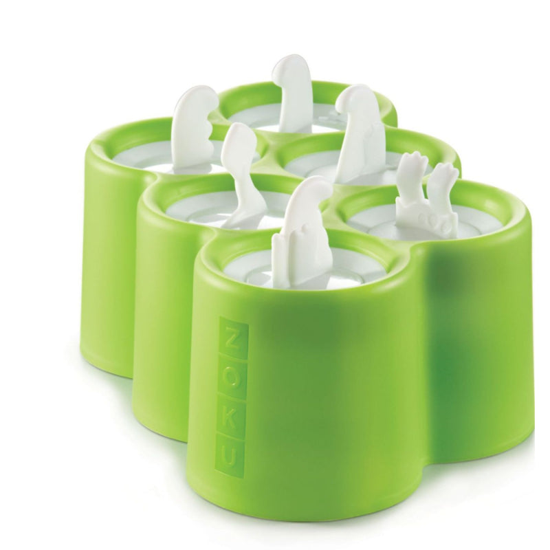 Dinosaur Green Ice Pop Maker with 6 Popsicle Mold