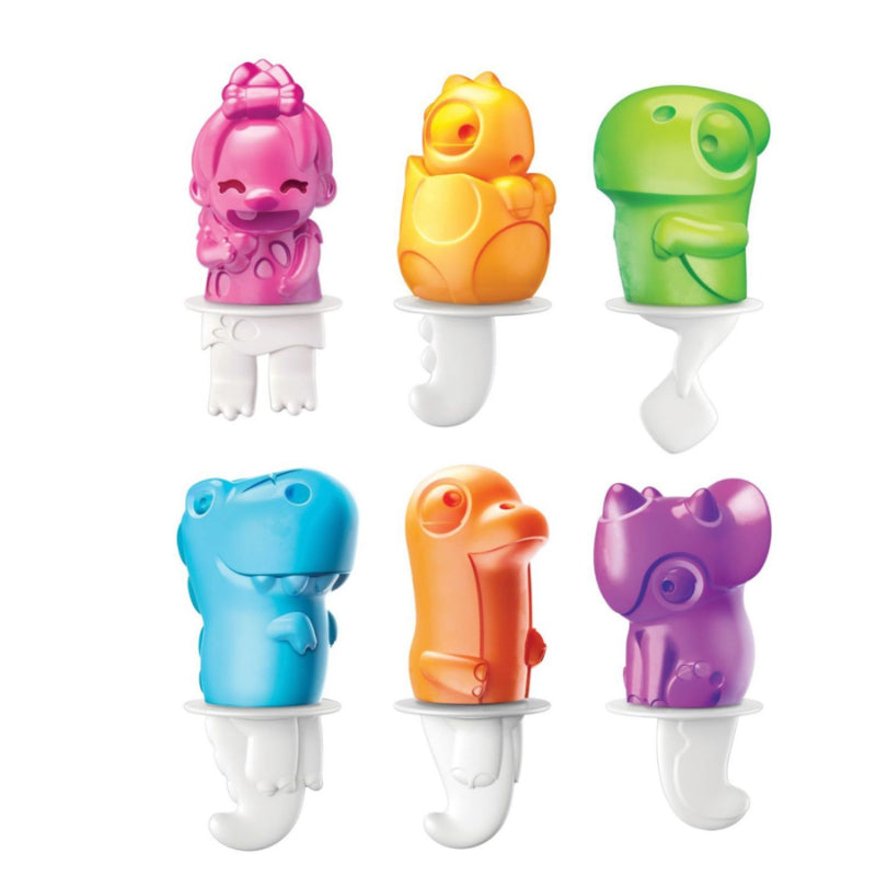 Dinosaur Green Ice Pop Maker with 6 Popsicle Mold