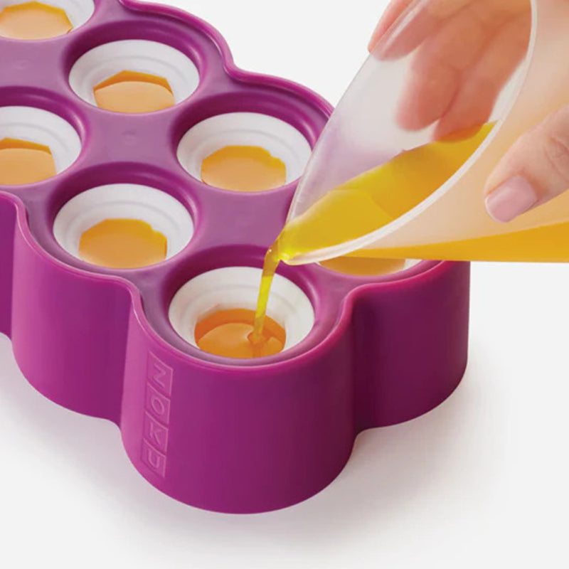 Ring Purple Gems Ice Pop Maker with 8 Popsicle Molds