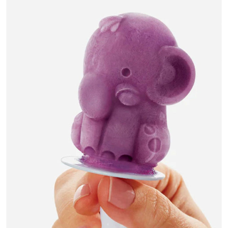 Safari Green Animal Ice Pop Maker with 4 Popsicles Molds