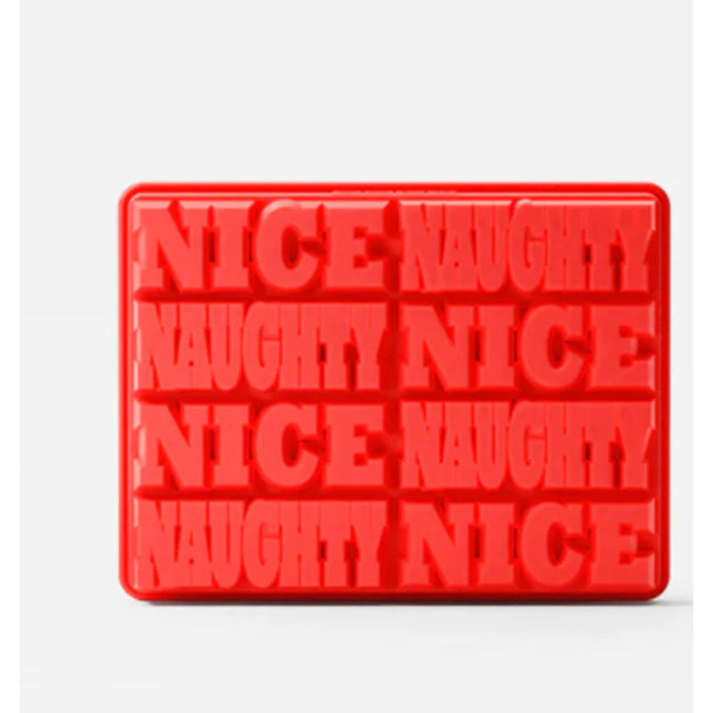 Naughty Nice Red Silicone Ice Mold Tray
