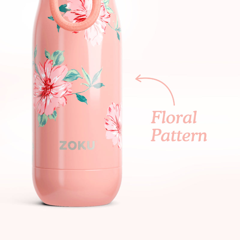 Rose Petal Pink Stainless Steel Vaccum Insulated Water Bottle | 350ml