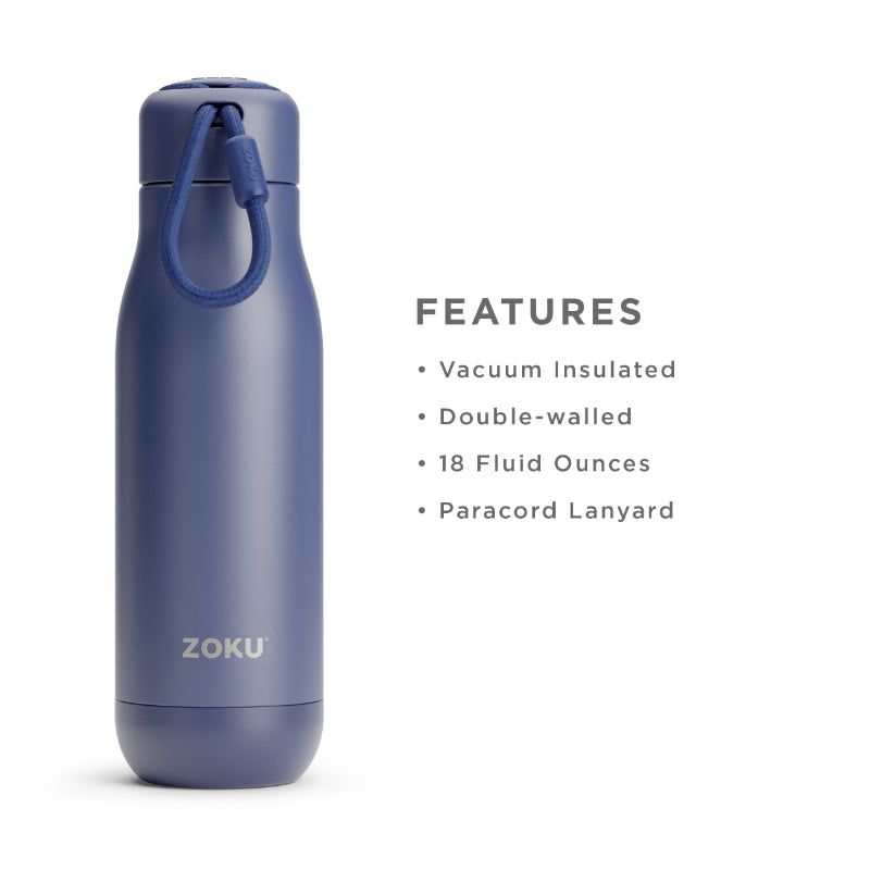 Classic Stainless Steel Vaccum Insulated Water Bottle | 500ml | Multiple Colors