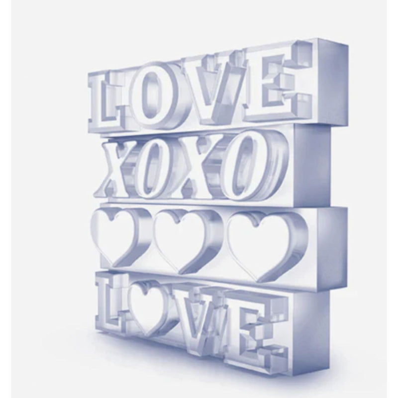 Love Pink Silicone Ice Mold Tray  | Set of 4
