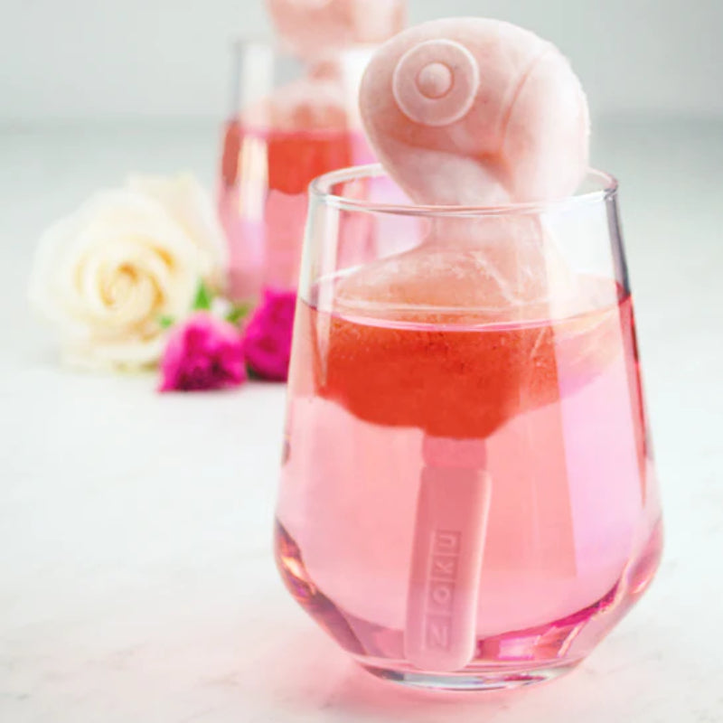 Flamingo Pink Ice Pop Maker Tray with 4 Popsicle Molds