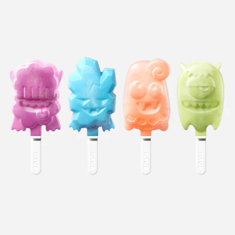 Monster Purple Ice Pop Maker Tray with 4 Popsicle Molds