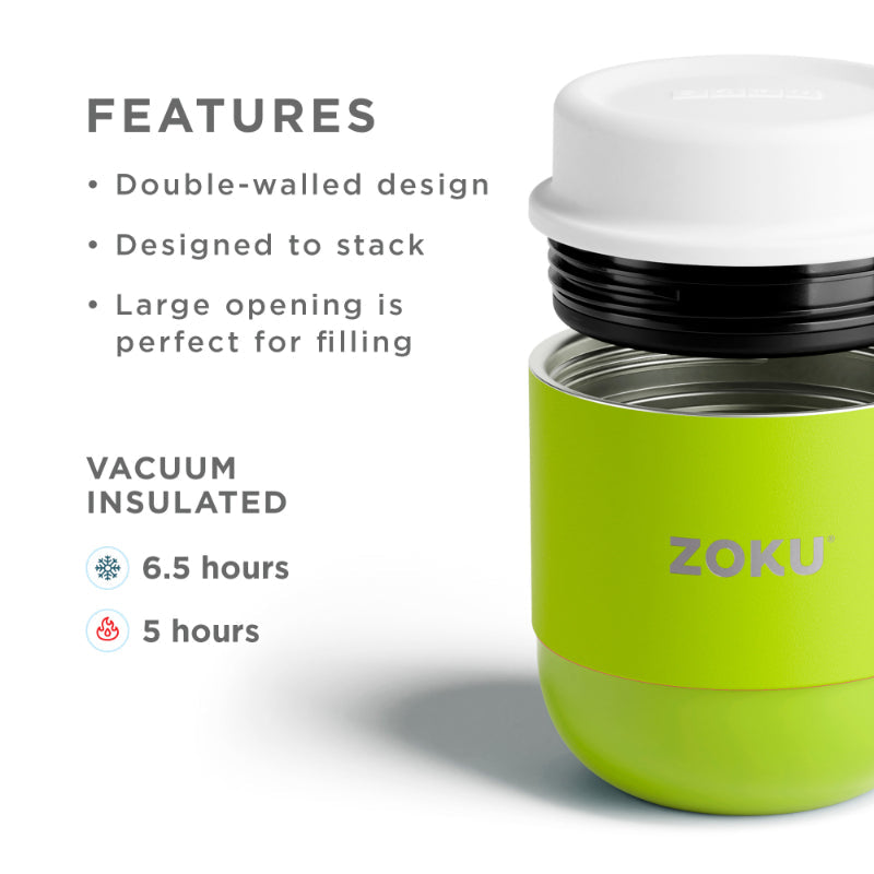Double Wall Vaccum Insulated 5 Inches Stainless Steel Food Jar | Multiple Colors