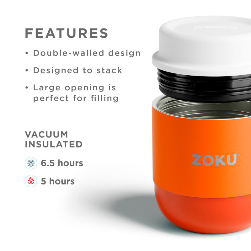 Double Wall Vaccum Insulated 5 Inches Stainless Steel Food Jar | Multiple Colors