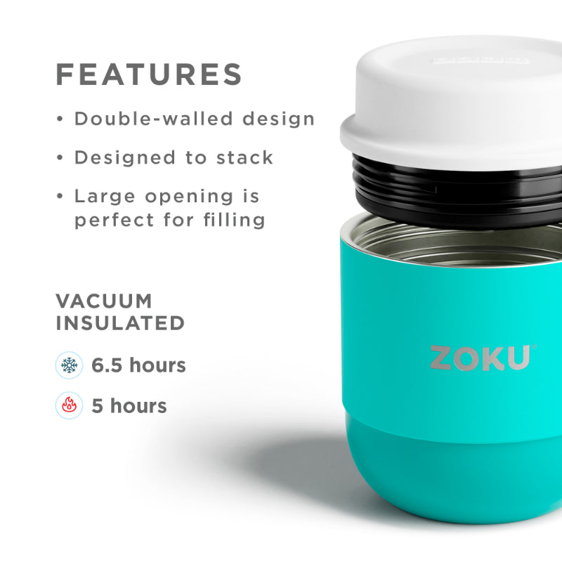 Double Wall Vaccum Insulated 5 Inches Stainless Steel Food Jar | Multiple Colors