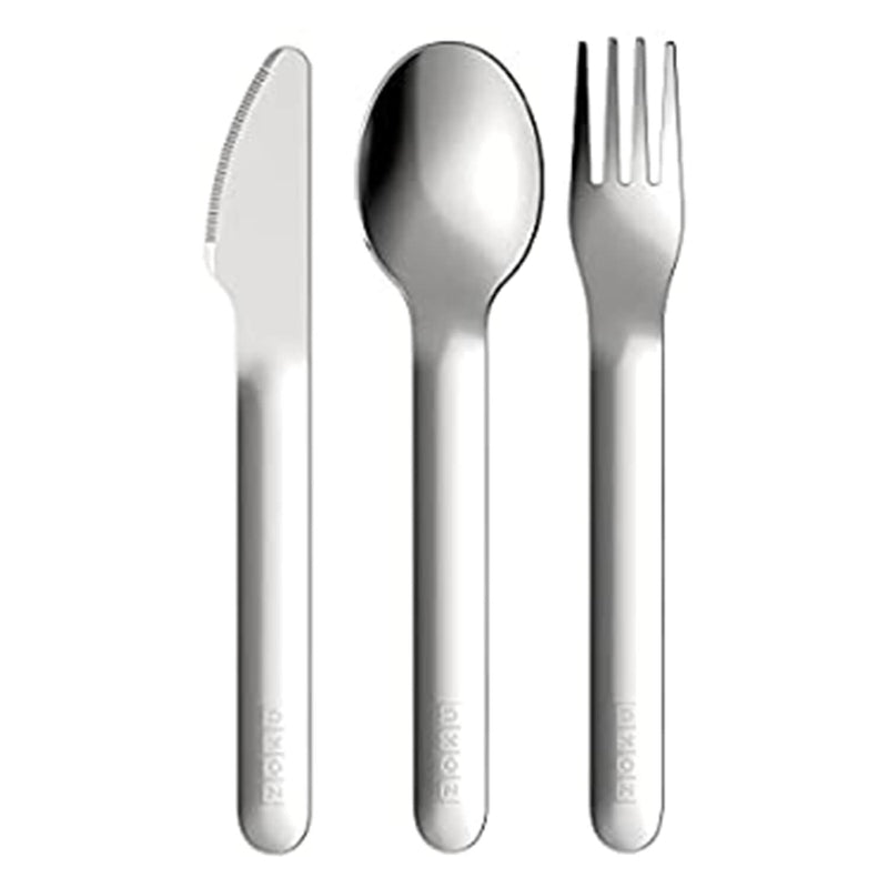 Pocket Stainless Steel Cutlery with Travel Case | Set of 3 | Multiple Colors