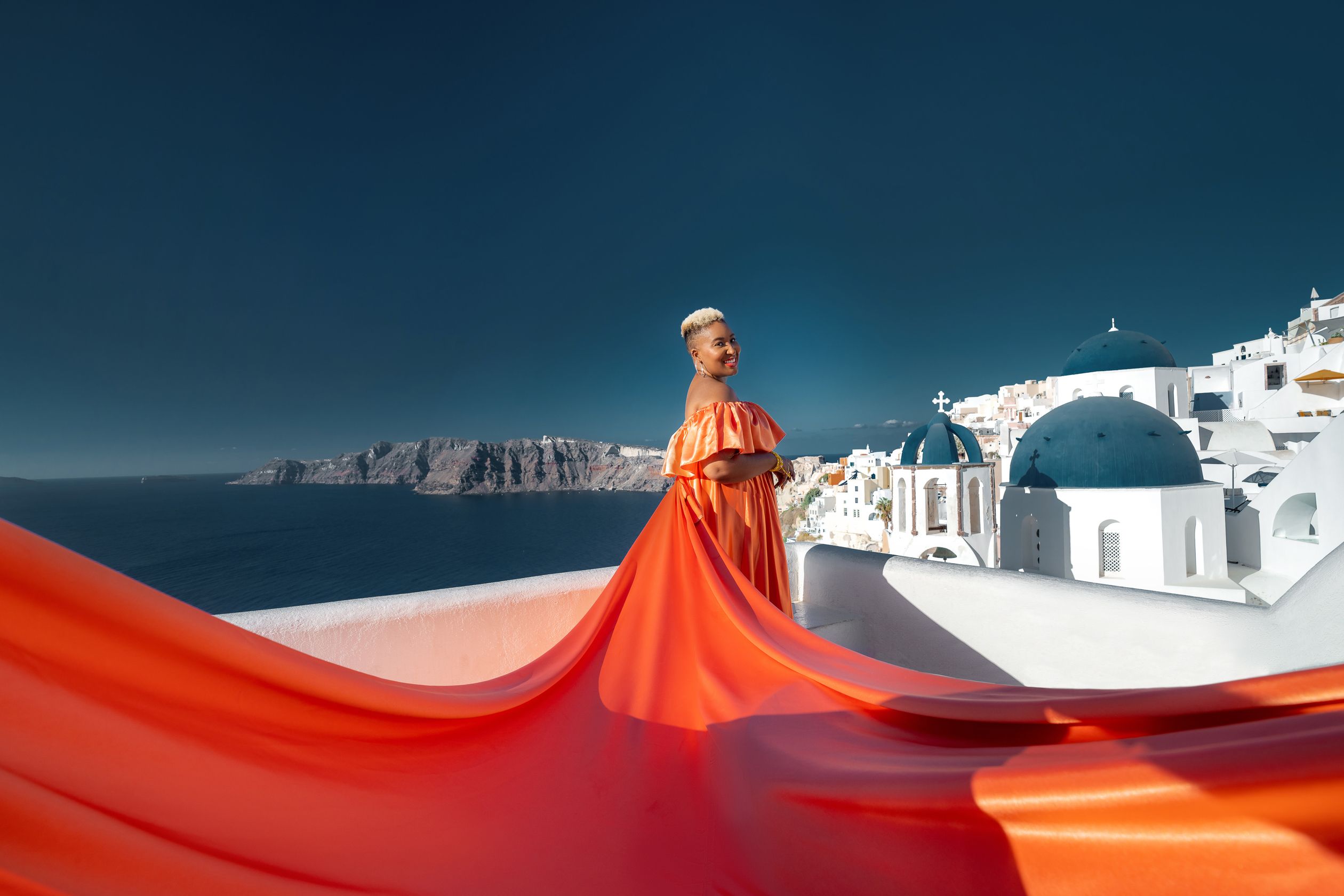 Flying Dress for Photoshoot - Long Train Dress