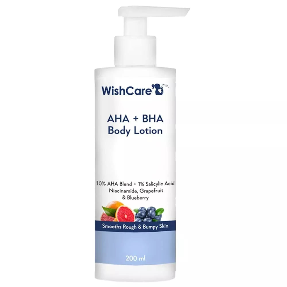 WishCare 10% AHA + 1% BHA Body Lotion Glycolic Body Lotion :- 200ml