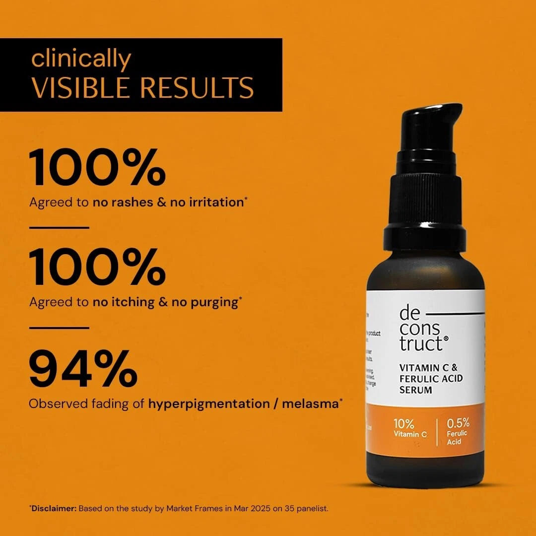 Deconstruct 10% Vitamin C Serum Non-Irritating & Non-Sticky 30ml