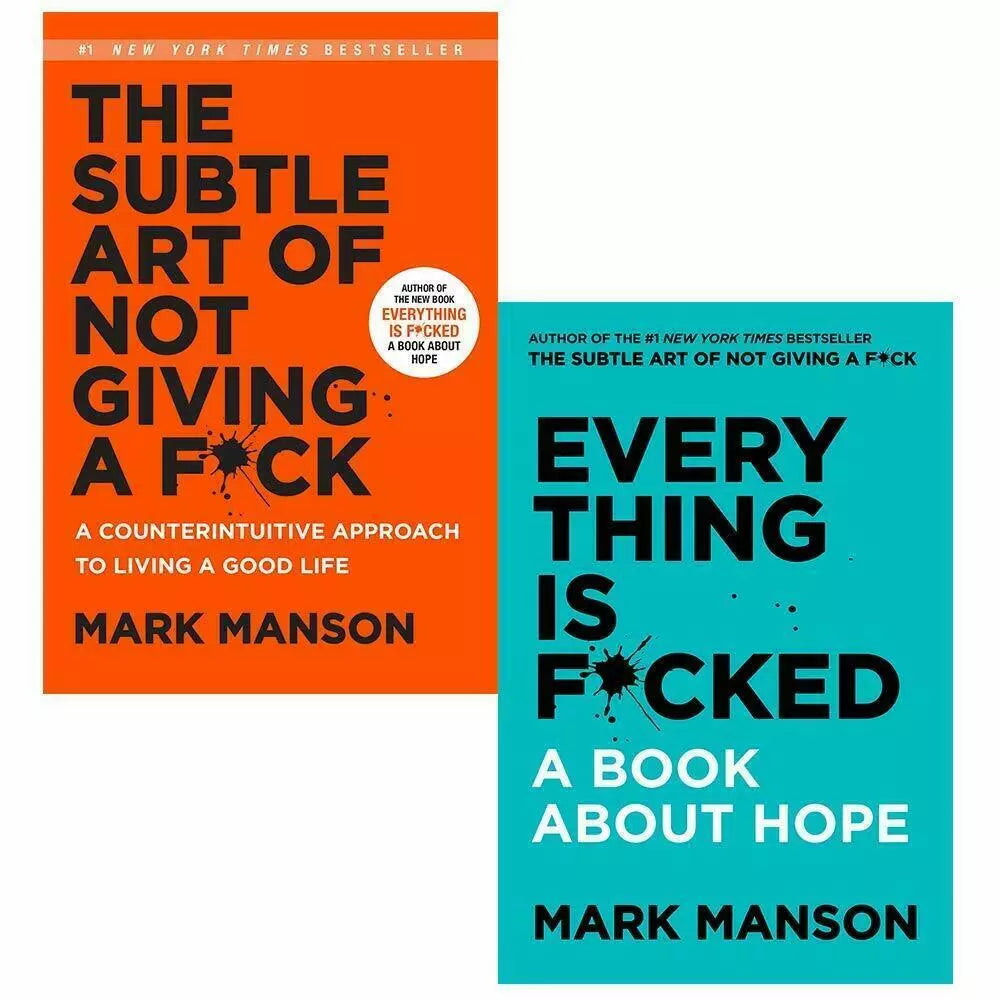 Mark Manson Book Set: The Subtle Art of Not Giving a Fck & Everything is Fcked – Boxed Edition